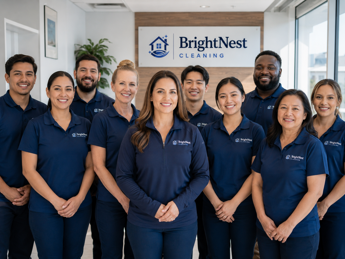 Group Cleaner Team Photo Placeholder - BrightNest Cleaning team in San Antonio