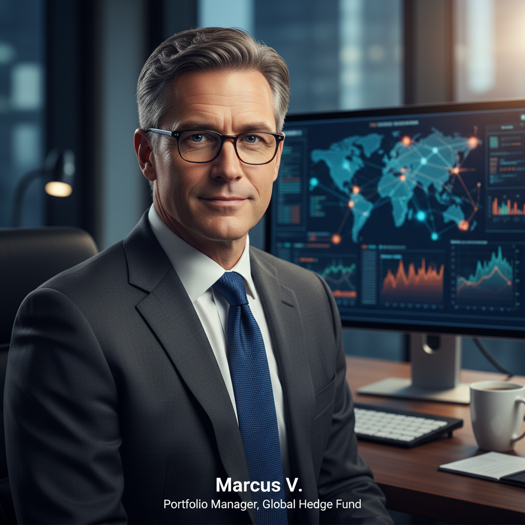 Professional headshot of a Portfolio Manager at a Global Macro Hedge Fund