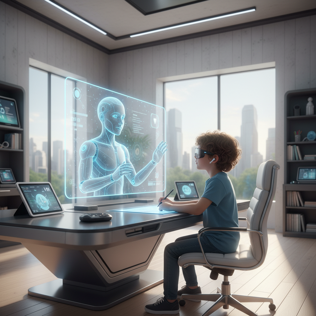 Child learning with AI