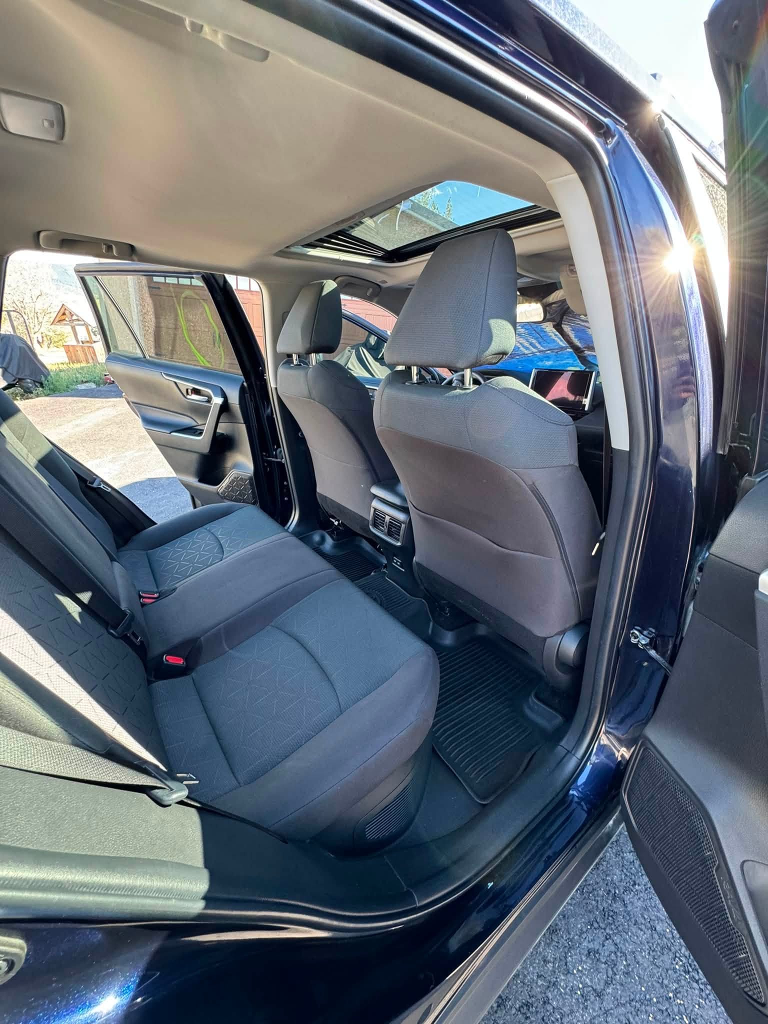 Spotless vacuumed car interior with freshly conditioned leather seats