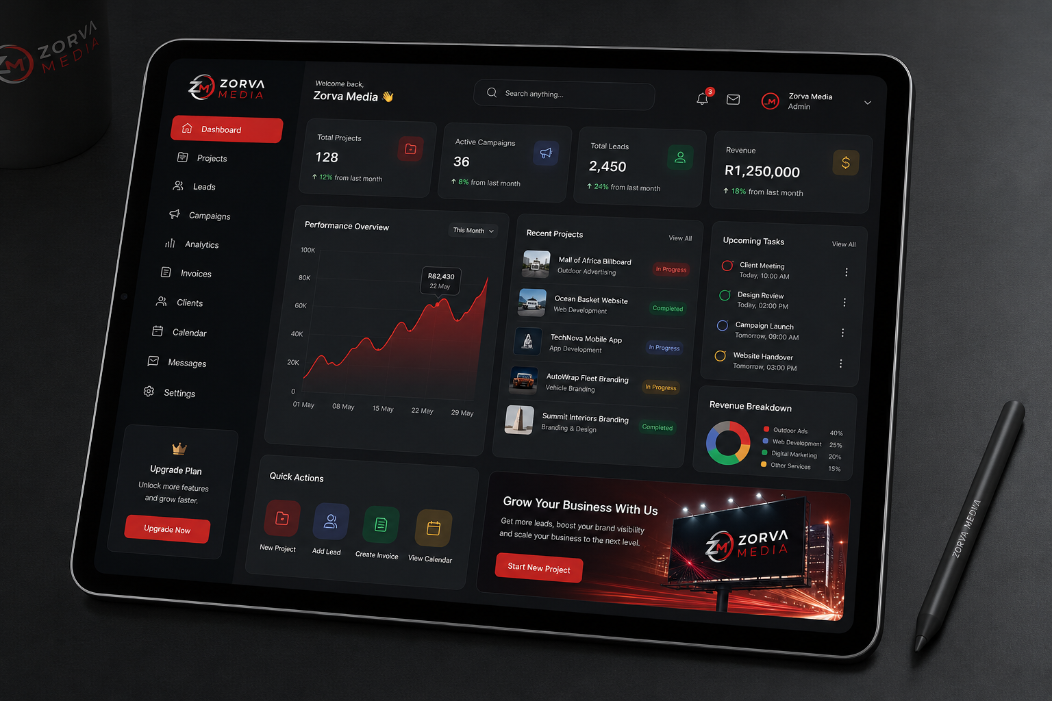 App interface preview