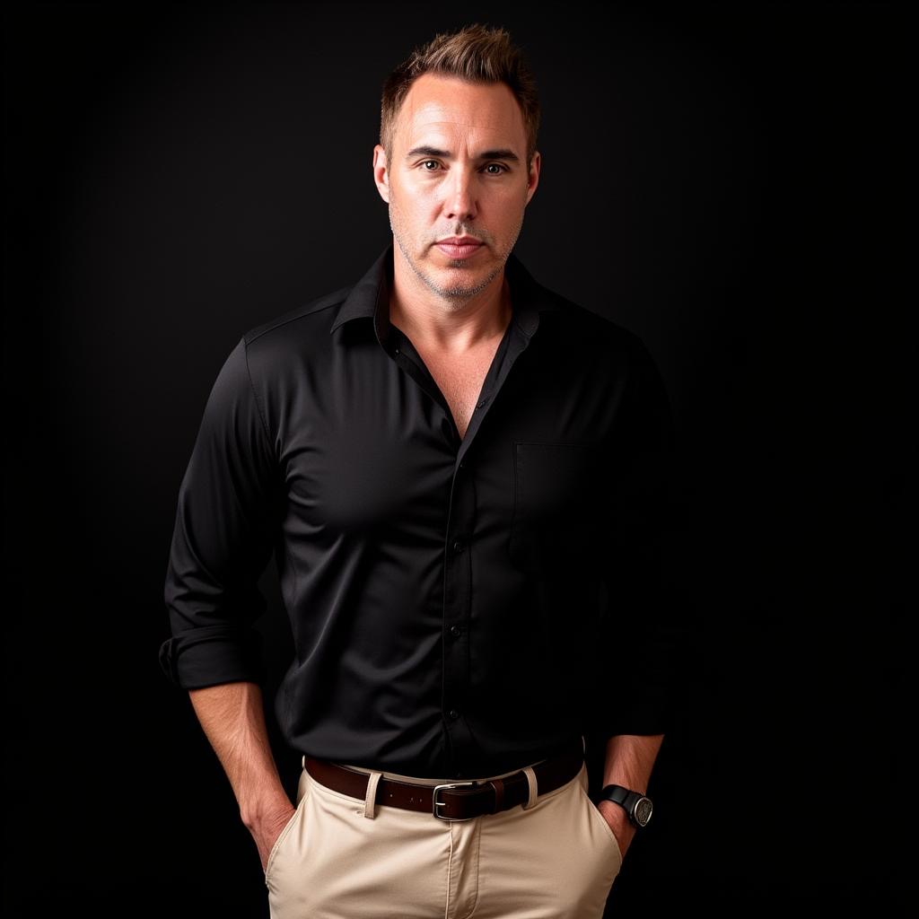 Jason Thompson, owner of Local Lift Media, wearing casual long-sleeve clothing, standing in front of the Local Lift Media storefront in Memphis Tennessee
