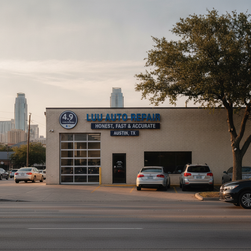 Luu Auto Repair shop exterior on N Lamar Blvd in Austin TX