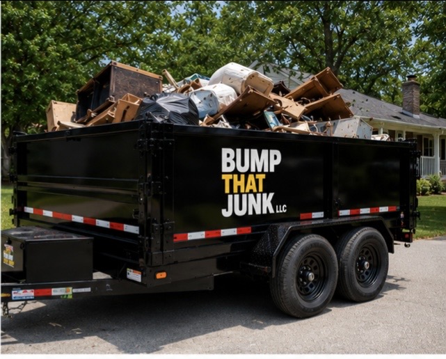Bump That Junk crew actively loading heavy furniture