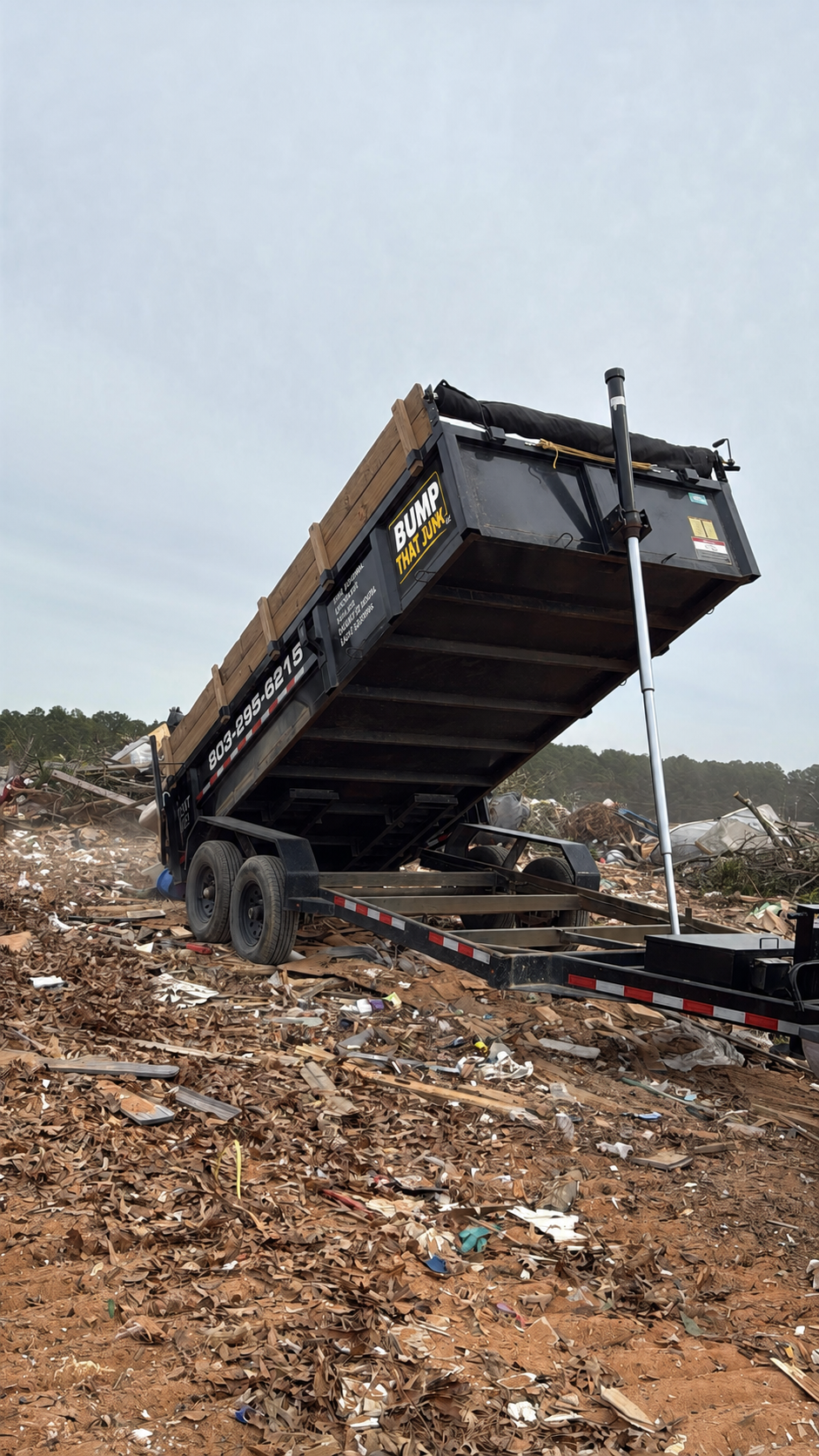 Bump That Junk dump trailer for junk removal in Aiken South Carolina