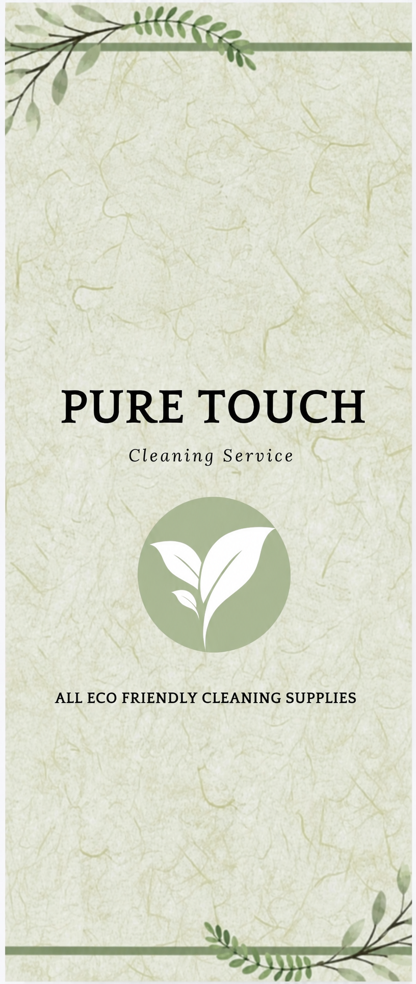 Natalia James and Collin Rhomann, young couple founders of Pure Touch Cleaning, standing together in a bright, freshly cleaned Endicott home holding eco-friendly cleaning supplies