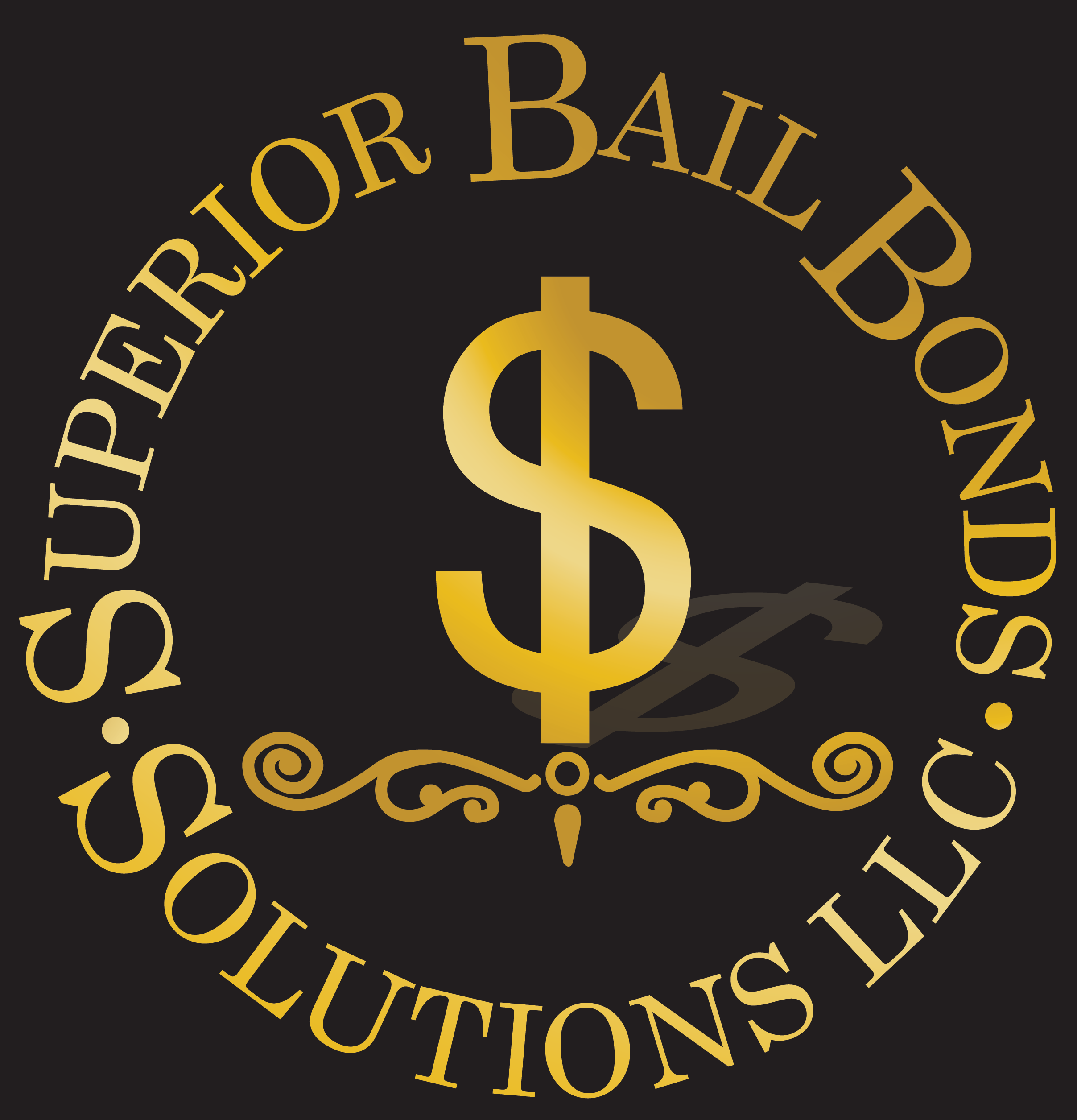 Professional bail bonds agent working urgently on phone in a modern dark office setting