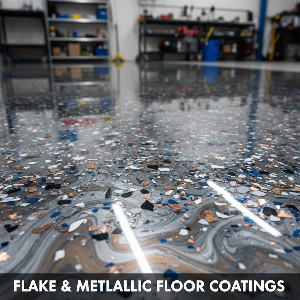 Flake and Metallic Floor Coatings