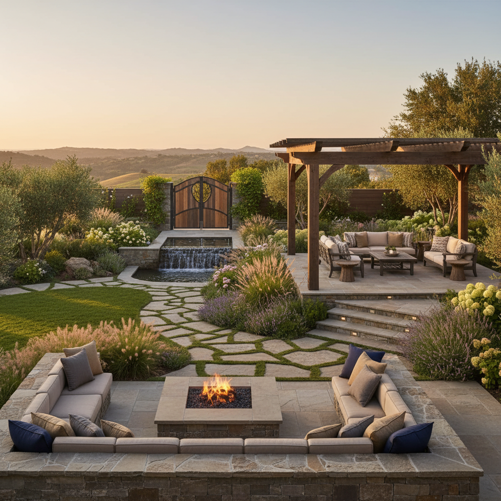 Luxury outdoor living space