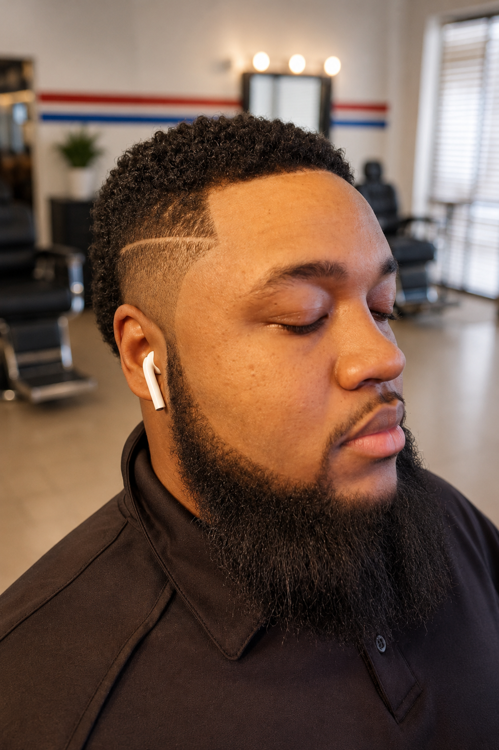 Premium and modern barber shop interior at Chop Shop