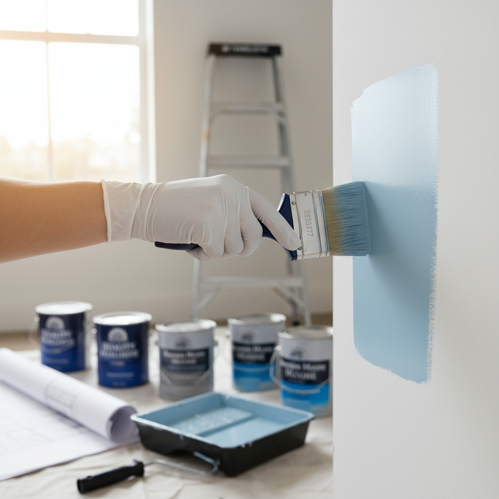 Detailed painting work