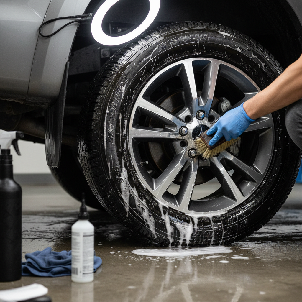 Wheel and tire detailing