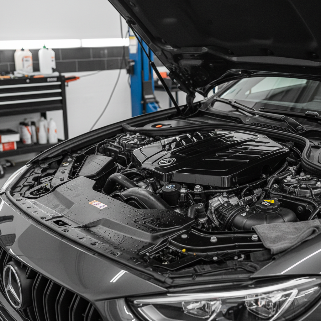 Clean engine bay