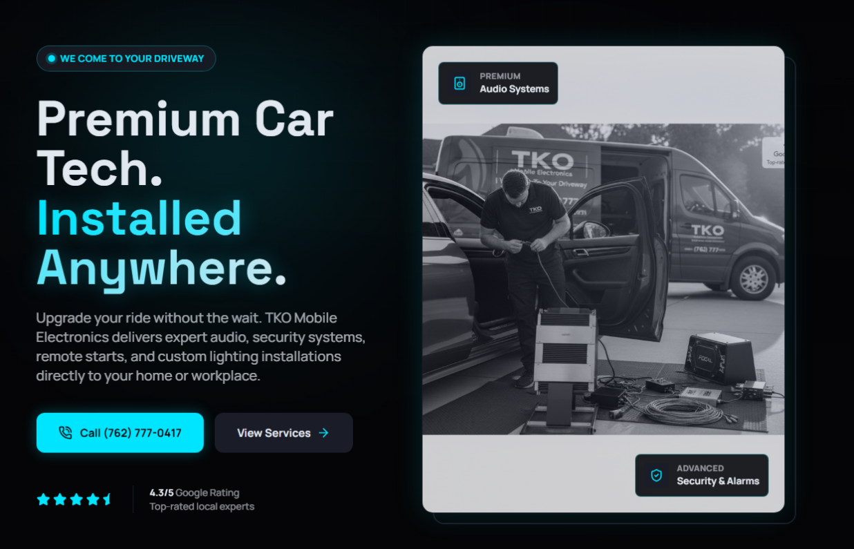 Modern SaaS landing page design portfolio project