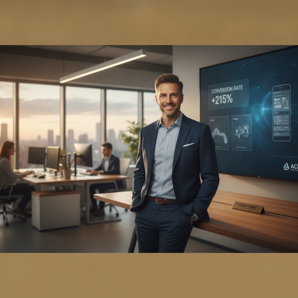 Portrait of Tech Startup CEO who partnered with ACN Digital Agency