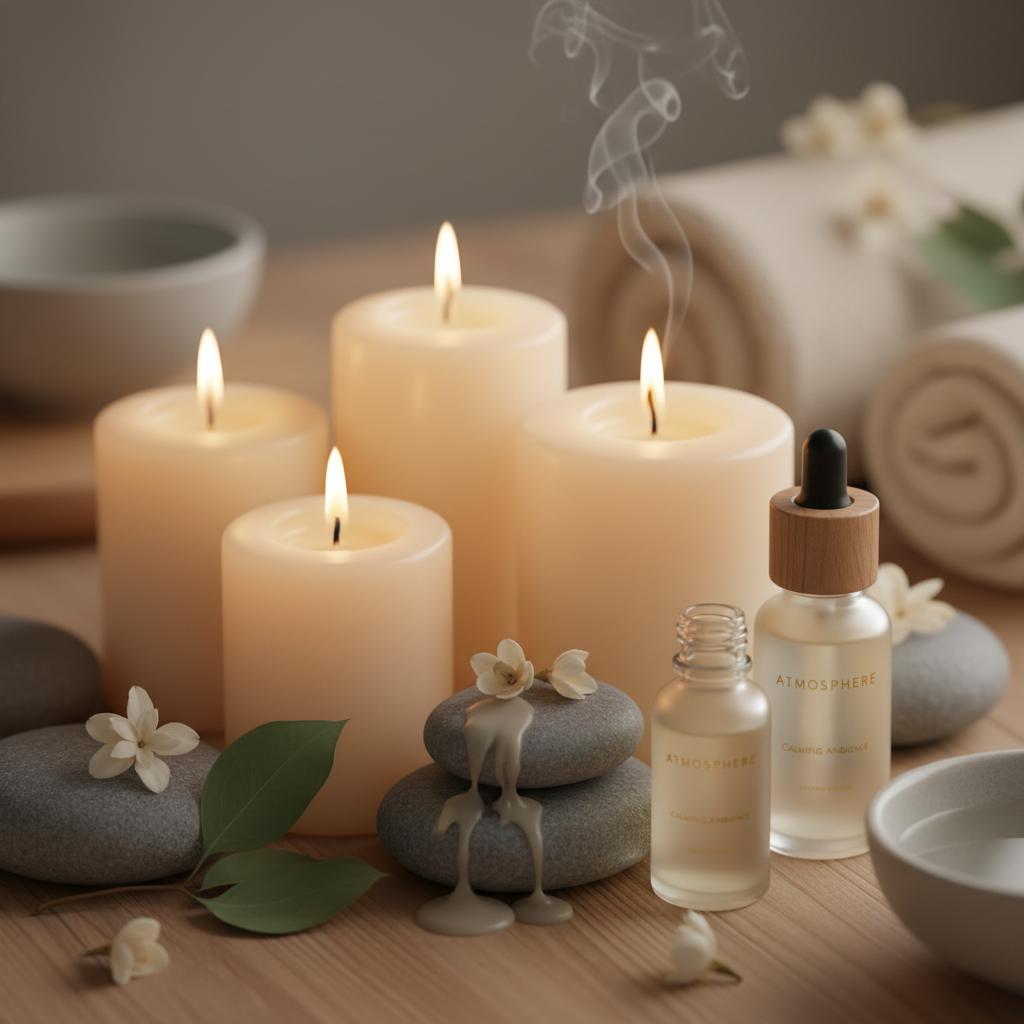 Spa Candles & Stones