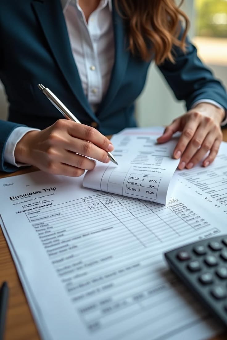 Un asesor fiscal profesional y amigable de Expert Tax & Services en una oficina moderna y organizada