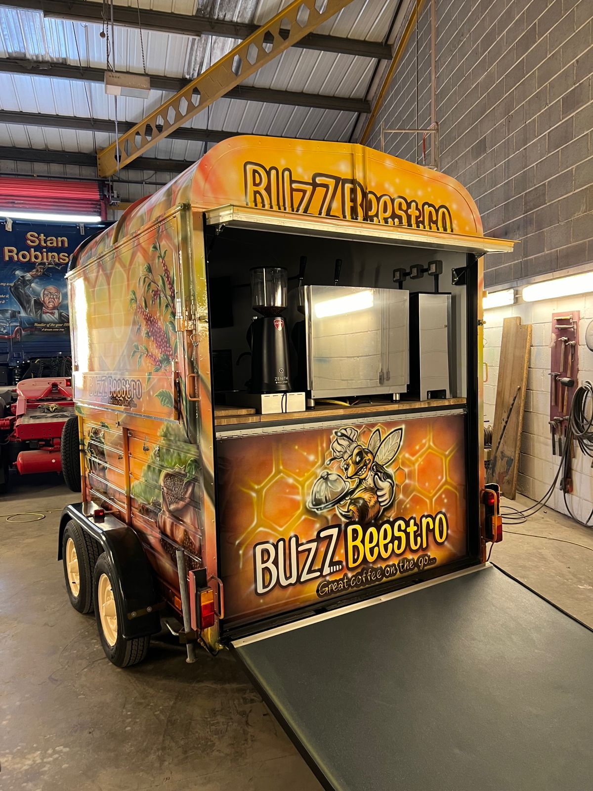 The BurgerBuzz truck at a night event