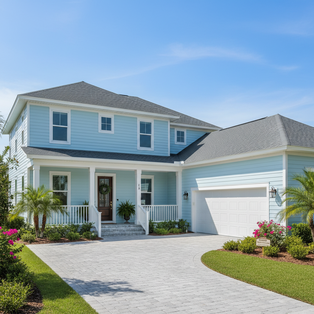 Stunning fully restored Florida coastal home exterior