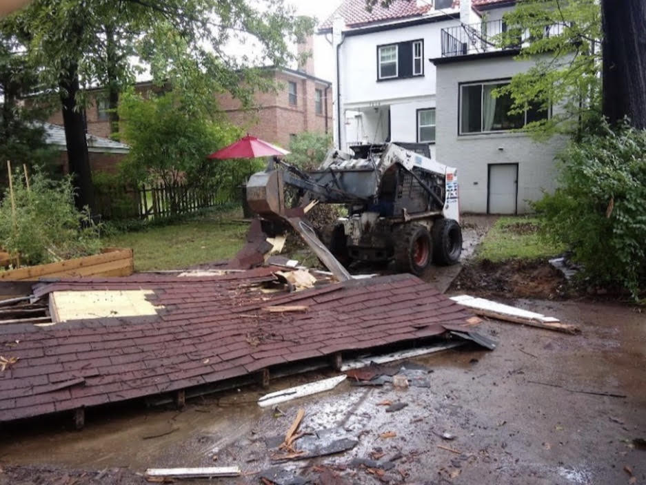 Demolition tear-down job