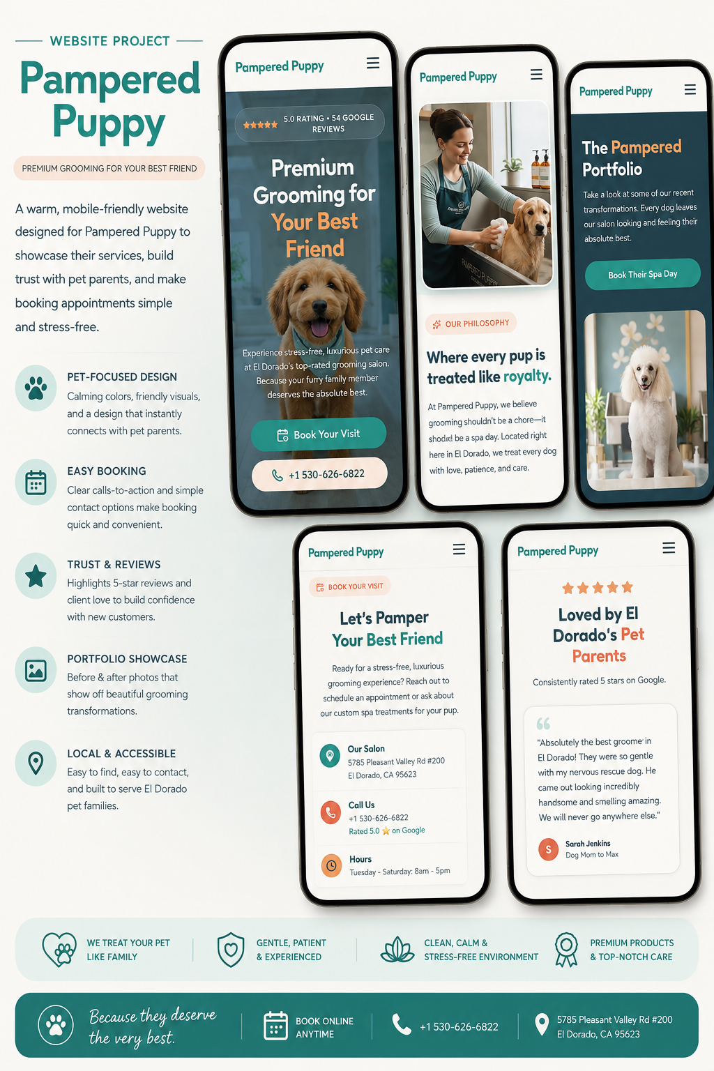 Holistic wellness platform with modern UI and calming green palette