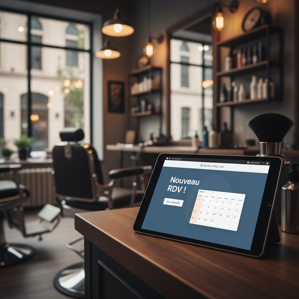 Exemple de site web Barber