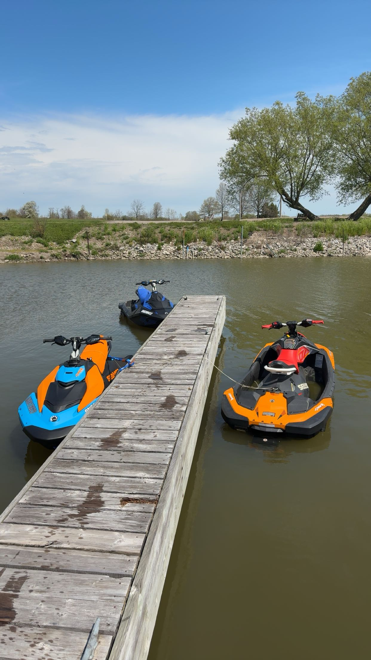 Sea-Doo Spark Trixx 3 UP cutting through the water on a sunny day