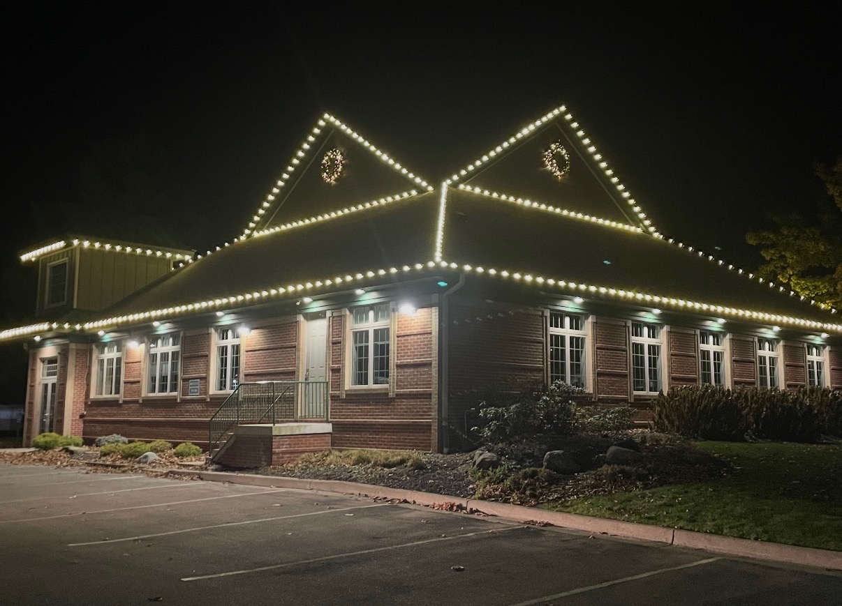 Modern home facade with sparkling clean vinyl siding