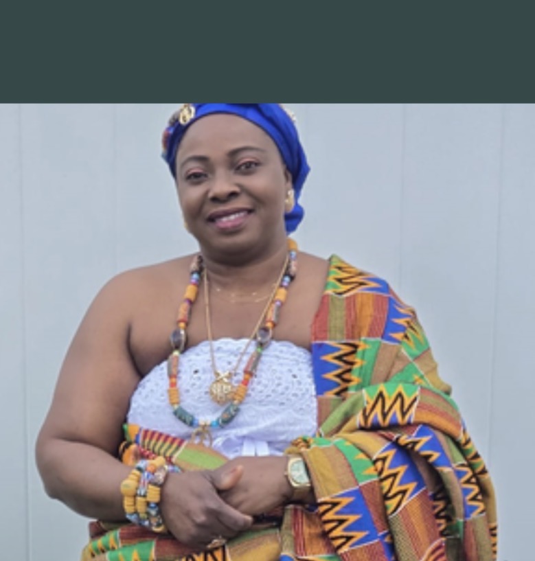 Portrait of Ohemaa Easter Antwi, Chairperson of Peter Antwi Foundation