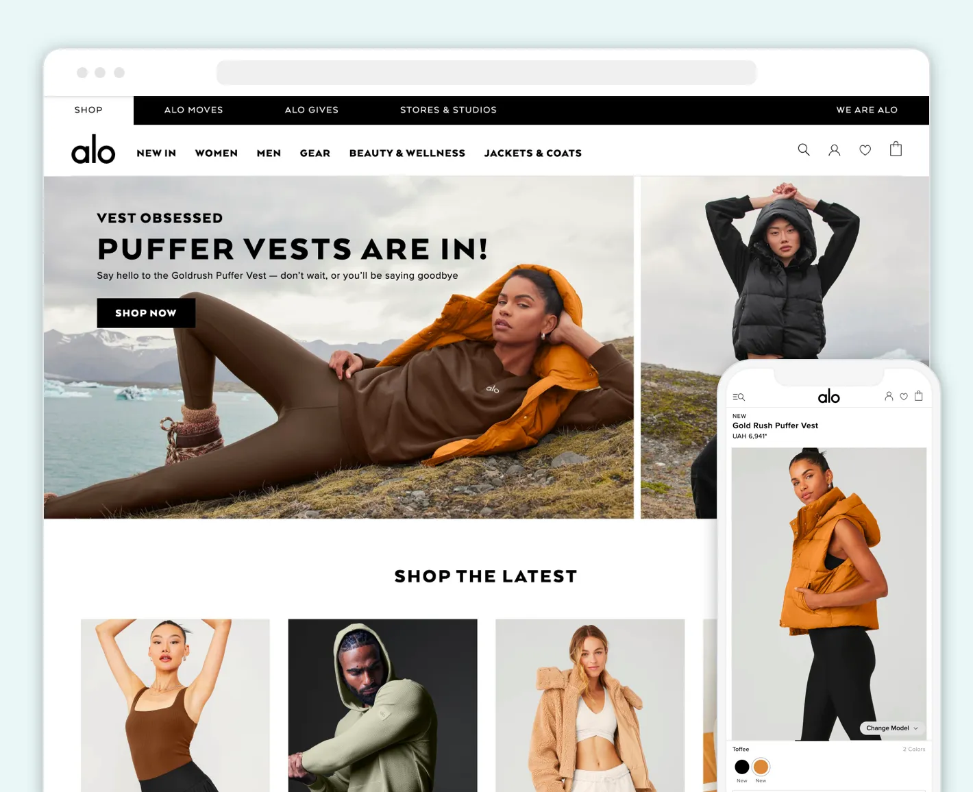 Shopify Clothing E-commerce Store Screenshot