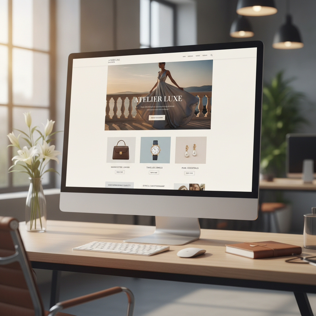 Elegant and high-converting homepage for a luxury e-commerce brand