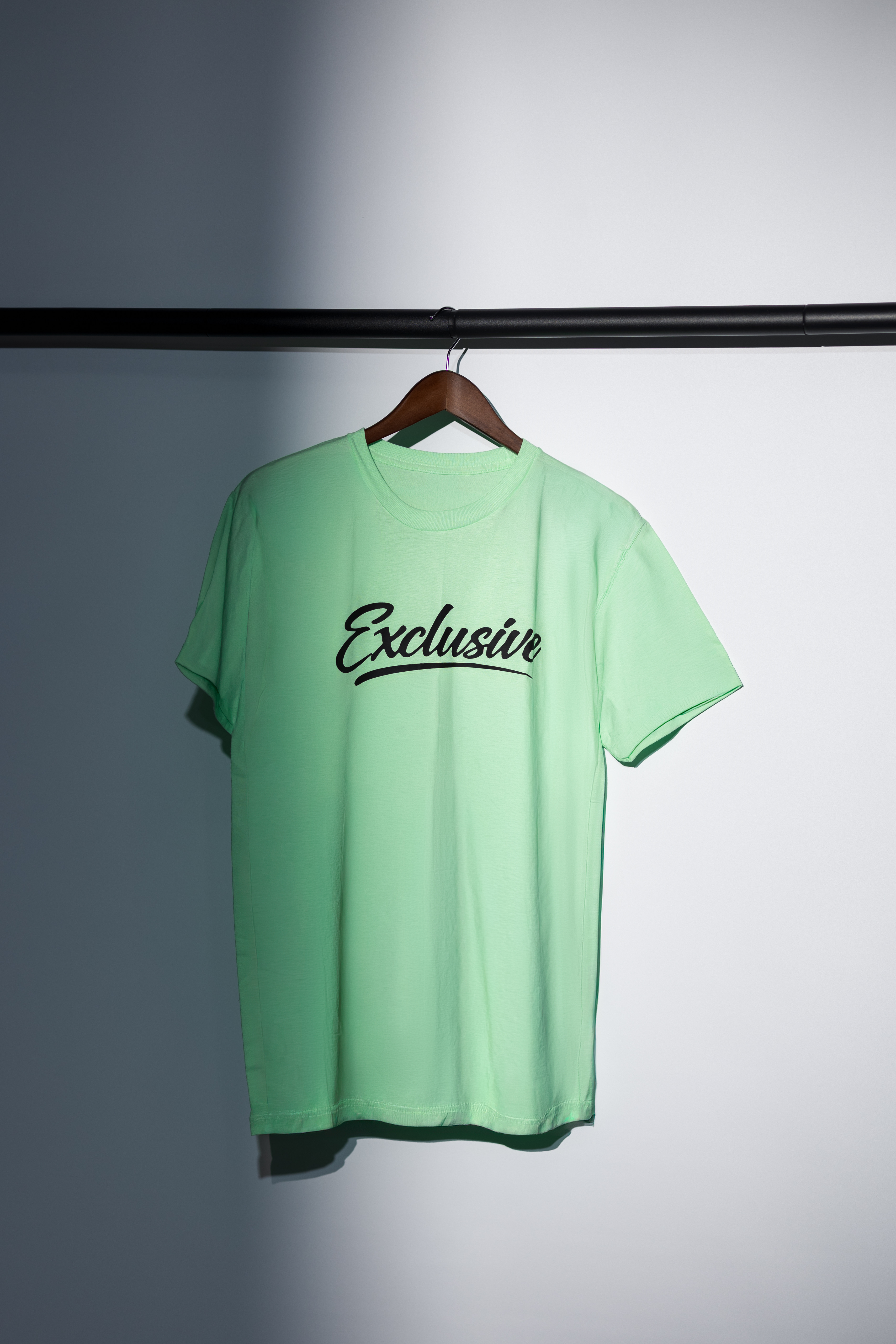 Black Exclusive Fade Game Signature Logo T-Shirt with gold embroidered chest logo