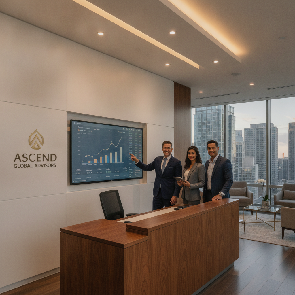 Professional corporate website for a financial advisory firm